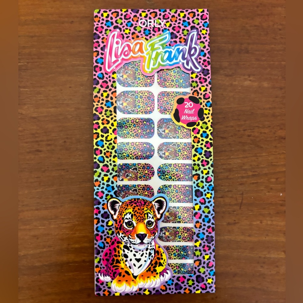 Lisa Frank Leopard Nail Wraps